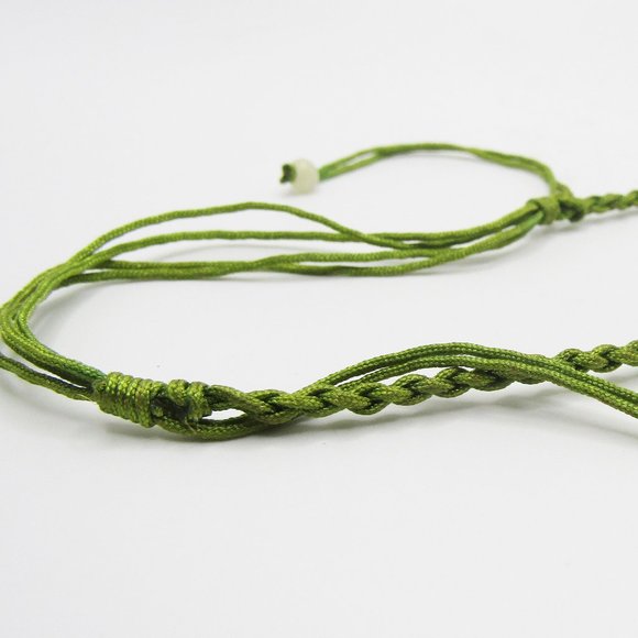 Carved Jade Flower Necklace Chinese Knot Adjustable Boho - Picture 5 of 5